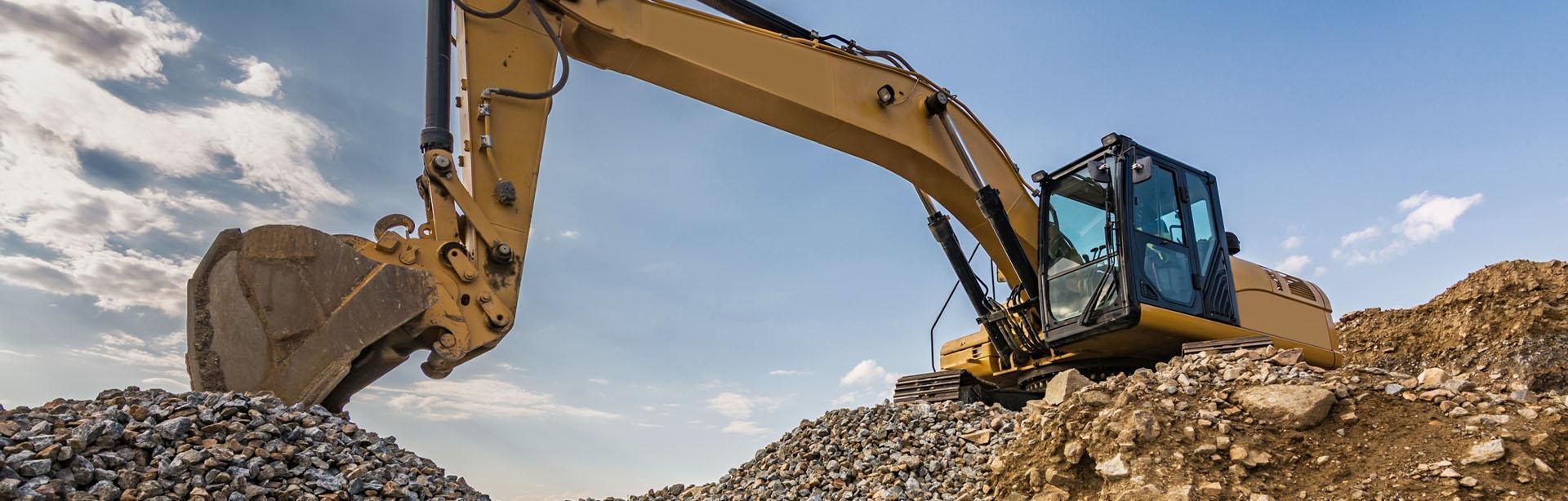 Slajd 2 - Żółta koparka od dołu